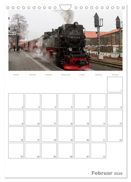 Produktbild: Mit Dampf durch den Harz (Wandkalender 2026 DIN A4 hoch), CALVENDO Monatskalender
