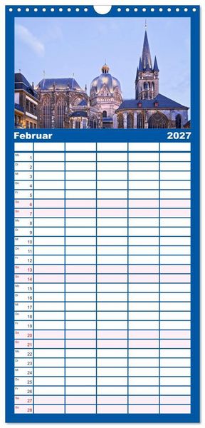 Produktbild: Familienplaner 2027 - Welterbe - Kultur und Natur in Deutschland mit 5 Spalten (Wandkalender, 21 x 45 cm) CALVENDO