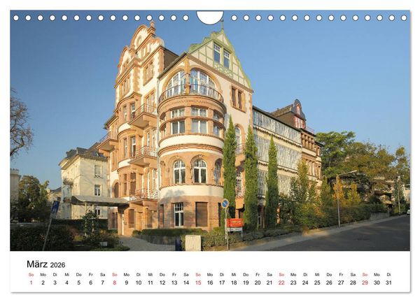 Produktbild: Wiesbaden - Stadt der Villen (Wandkalender 2026 DIN A4 quer), CALVENDO Monatskalender