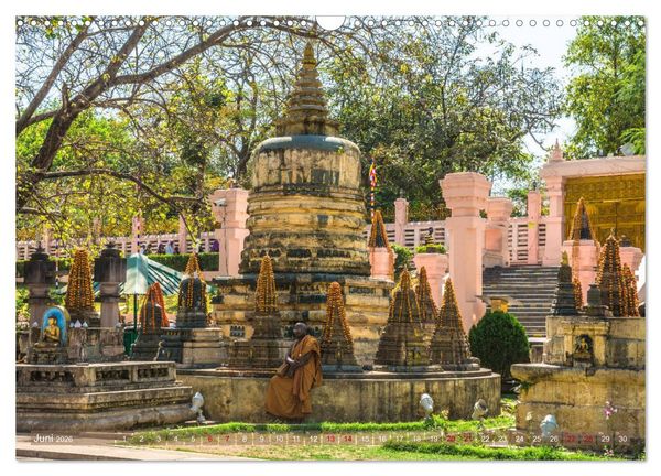 Produktbild: Mahabodhi &ndash; Der wichtigste buddhistische Tempel (Wandkalender 2026 DIN A3 quer), CALVENDO Monatskalender