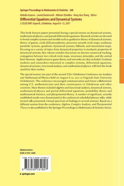 Produktbild: Differential Equations and Dynamical Systems