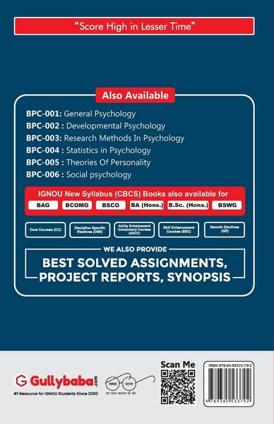 Produktbild: BPC-003 Research Methods in Psychology