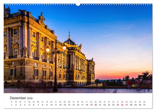 Produktbild: Madrid - Spaniens bezaubernde Hauptstadt. (hochwertiger Premium Wandkalender 2026 DIN A2 quer), Kunstdruck in Hochglanz