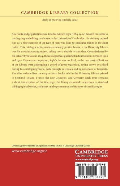 Produktbild: Early English Printed Books in the University Library, Cambridge