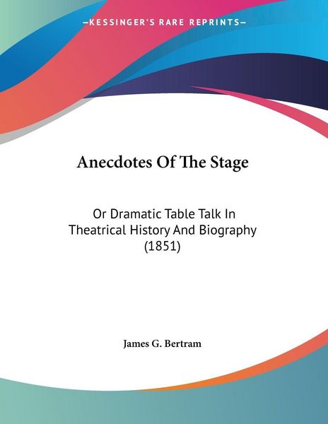 Produktbild: Anecdotes Of The Stage