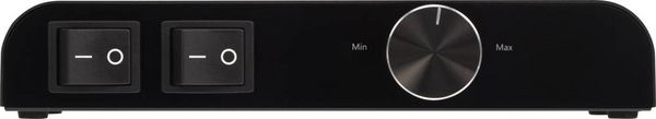 Produktbild: SpeaKa Professional 2 Port Lautsprecher-Umschalter integrierter Lautst&auml;rkeregler Schwarz