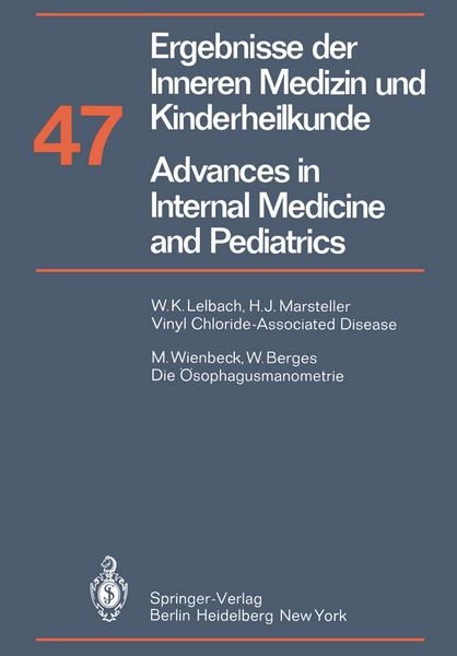 Produktbild: Ergebnisse der Inneren Medizin und Kinderheilkunde / Advances in Internal Medicine and Pediatrics