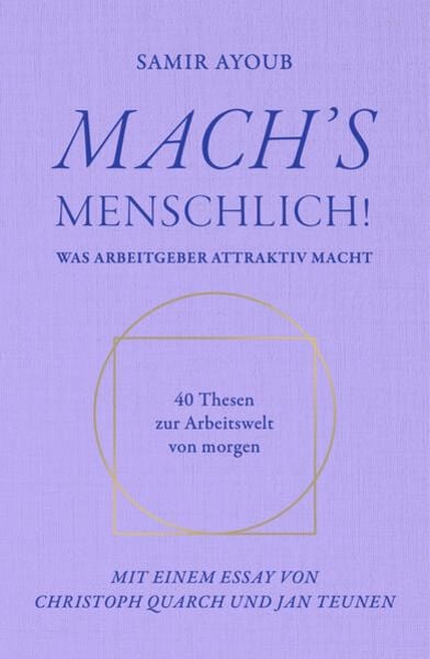 Mach’s Menschlich!