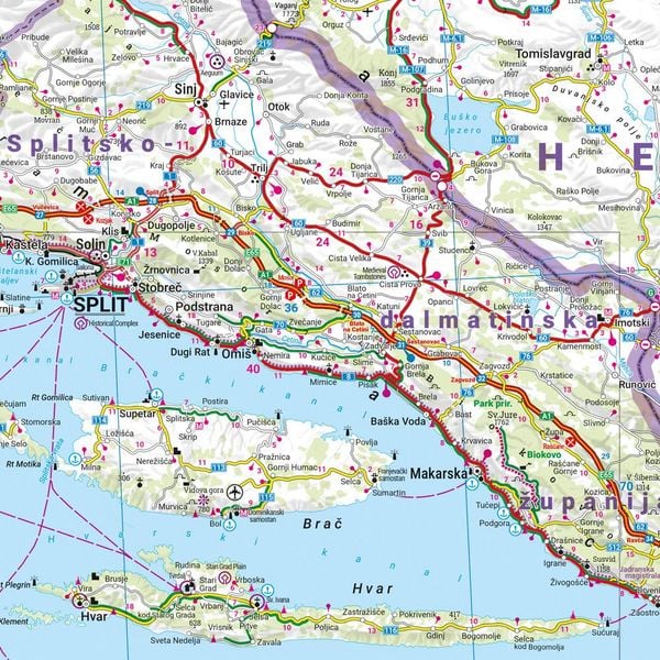 Produktbild: freytag & berndt Stra&szlig;enkarte Kroatien 1:500.000