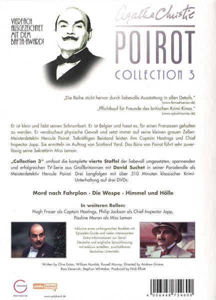 Produktbild: Agatha Christie - Poirot Collection 3 [3 DVDs]