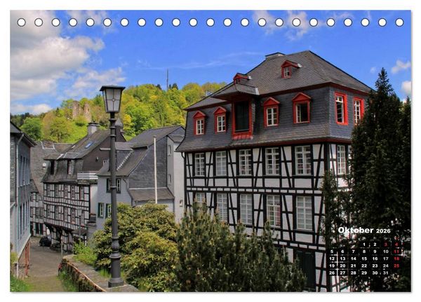 Produktbild: Eine Perle in der Eifel - Monschau (Tischkalender 2026 DIN A5 quer), CALVENDO Monatskalender