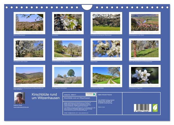 Produktbild: Kirschbl&uuml;te rund um Witzenhausen (Wandkalender 2026 DIN A4 quer), CALVENDO Monatskalender
