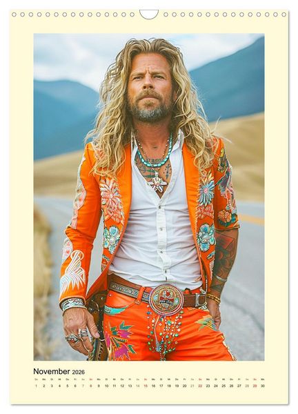 Produktbild: Ungez&auml;hmte Freiheit. Coole Jungs im Boho-Stil (Wandkalender 2026 DIN A3 hoch), CALVENDO Monatskalender