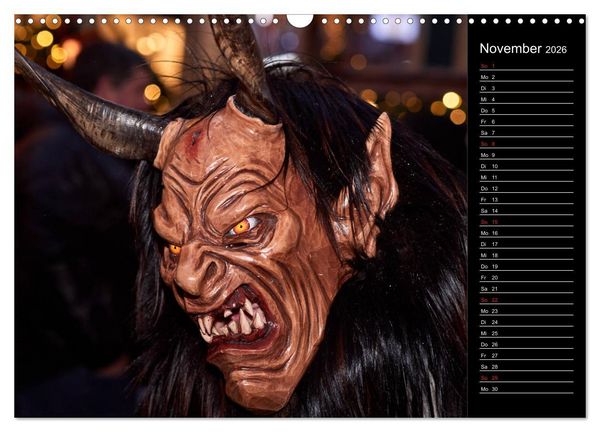 Produktbild: Krampus Kalender 2026 (Wandkalender 2026 DIN A3 quer), CALVENDO Monatskalender