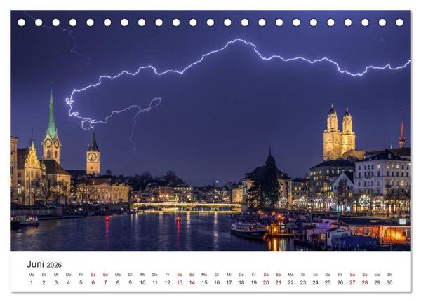 Produktbild: Schweiz - Die sch&ouml;nsten St&auml;dte (Tischkalender 2026 DIN A5 quer), CALVENDO Monatskalender