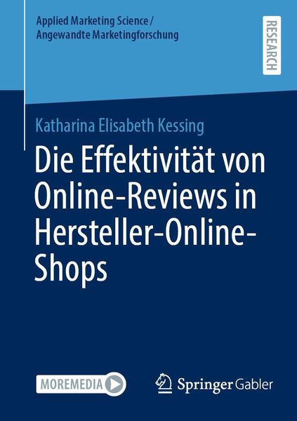 Produktbild: Die Effektivit&auml;t von Online-Reviews in Hersteller-Online-Shops