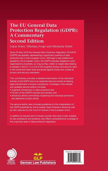 Produktbild: The EU General Data Protection Regulation (GDPR)