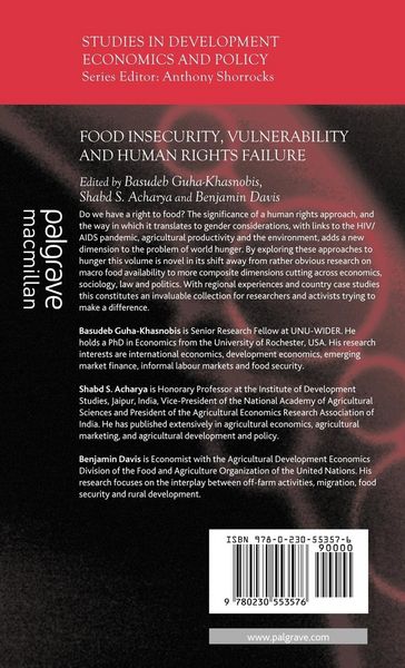 Produktbild: Food Insecurity, Vulnerability and Human Rights Failure