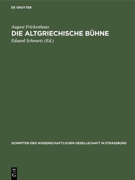 Produktbild: Die altgriechische B&uuml;hne