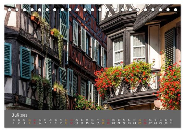 Produktbild: Eindr&uuml;cke aus dem Elsass (Tischkalender 2026 DIN A5 quer), CALVENDO Monatskalender