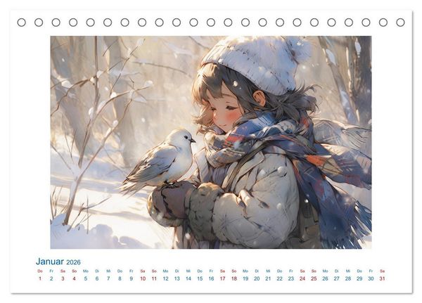 Produktbild: Der M&auml;dchen-Kalender (Tischkalender 2026 DIN A5 quer), CALVENDO Monatskalender
