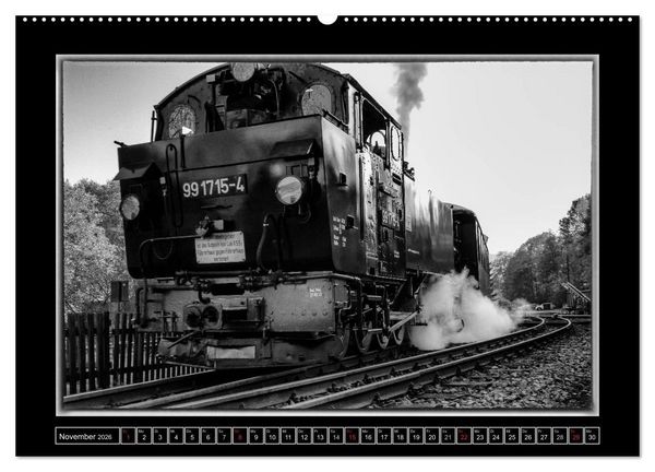 Produktbild: Unter Dampf - Mit der Pre&szlig;nitztalbahn durchs Erzgebirge (hochwertiger Premium Wandkalender 2026 DIN A2 quer), Kunstdruck in Hochglanz