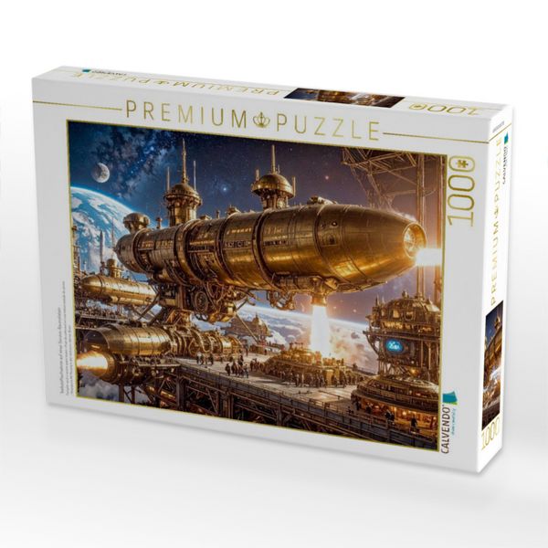 Produktbild: CALVENDO Puzzle Treibstoffaufnahme auf einer Service-Raumstation | 1000 Teile Lege-Gr&ouml;&szlig;e 64x48cm Foto-Puzzle f&uuml;r gl&uuml;ckliche Stunden