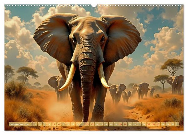 Produktbild: Regards Sauvages &ndash; Rencontres au c&oelig;ur du monde sauvage (Calendrier mural 2026 DIN A2 vertical), CALVENDO calendrier mensuel