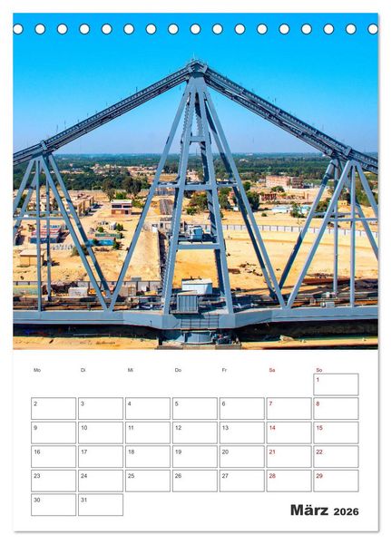 Produktbild: Suezkanal - Urlaubsplaner (Tischkalender 2026 DIN A5 hoch), CALVENDO Monatskalender