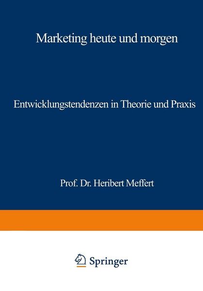 Produktbild: Marketing heute und morgen