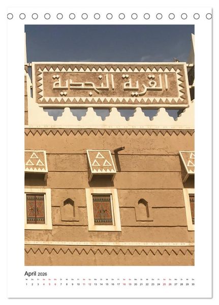 Produktbild: Wundersch&ouml;nes Saudi-Arabien Traditionen und Chancen im K&ouml;nigreich (Tischkalender 2026 DIN A5 hoch), CALVENDO Monatskalender