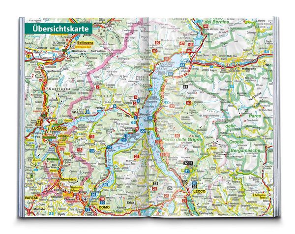 Produktbild: KOMPASS Wanderf&uuml;hrer Comer See, 50 Touren mit Extra-Tourenkarte