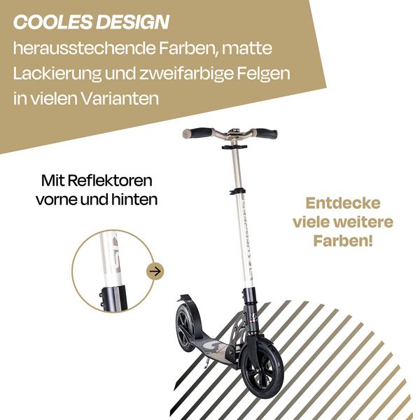 Produktbild: SIX DEGREES Alu Scooter Air 205 mm gold