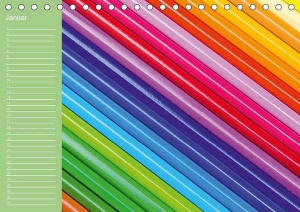 Produktbild: Die bunte Welt der Stifte - Geburtstagskalender (Tischkalender immerw&auml;hrend DIN A5 quer)