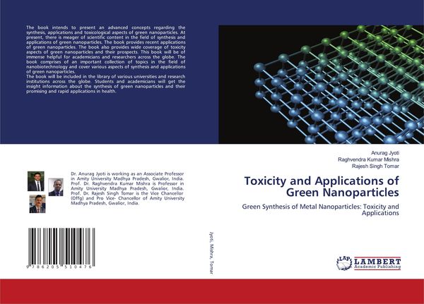 Produktbild: Toxicity and Applications of Green Nanoparticles