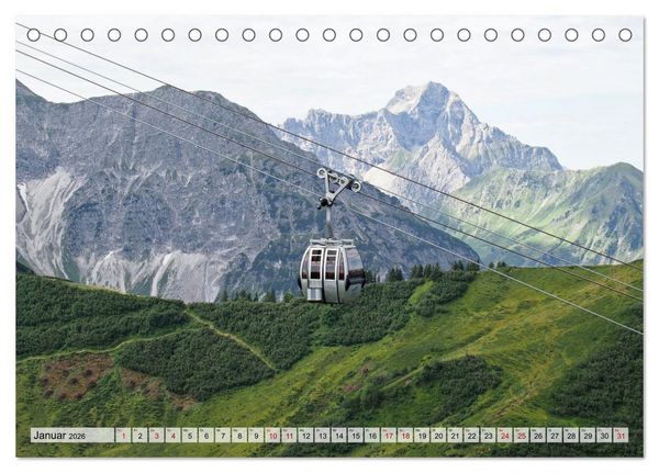 Produktbild: Bergbahnen in den Alpen (Tischkalender 2026 DIN A5 quer), CALVENDO Monatskalender