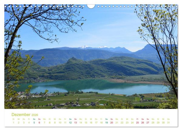 Produktbild: Der Kalterer See - Sch&ouml;nheit in S&uuml;dtirols S&uuml;den (Wandkalender 2026 DIN A3 quer), CALVENDO Monatskalender