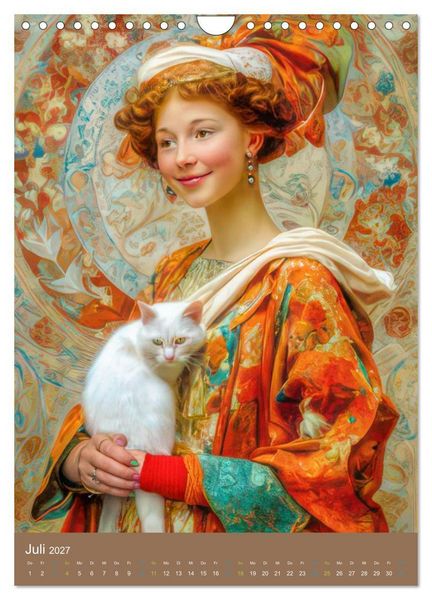 Produktbild: Frauen in Kost&uuml;men - Sinnliche Sch&ouml;nheit des Art Nouveau (Wandkalender 2027 DIN A4 hoch), CALVENDO Monatskalender