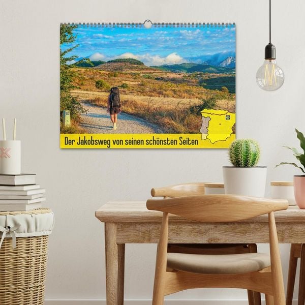 Produktbild: Der Jakobsweg von seinen sch&ouml;nsten Seiten! (Wandkalender 2026 DIN A3 quer), CALVENDO Monatskalender