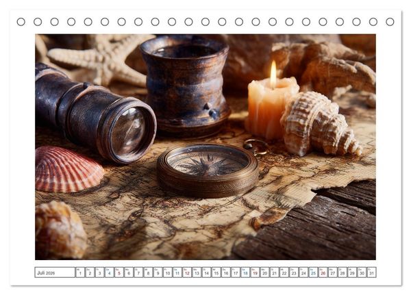 Produktbild: Schatten der Zeit (Tischkalender 2026 DIN A5 quer), CALVENDO Monatskalender