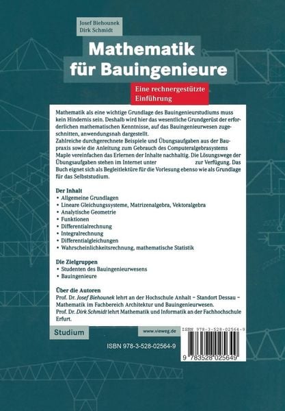 Produktbild: Mathematik für Bauingenieure
