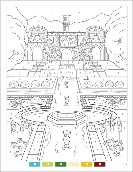 Produktbild: Garden Relaxation Color by Numbers for Adults
