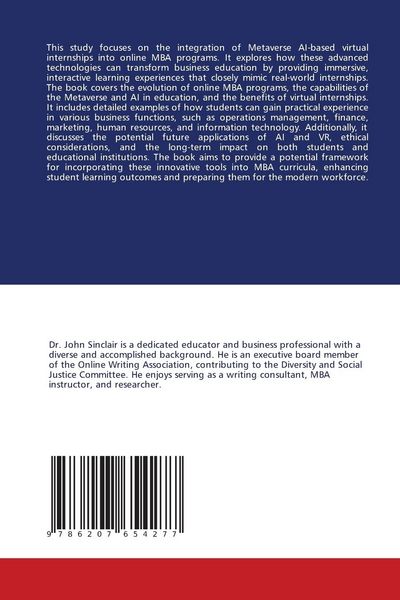 Produktbild: Incorporating AI-based Metaverse Internships for Online MBA Programs