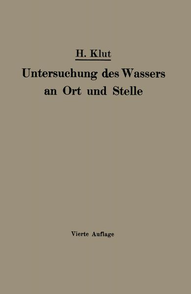 Produktbild: Untersuchung des Wassers an Ort und Stelle