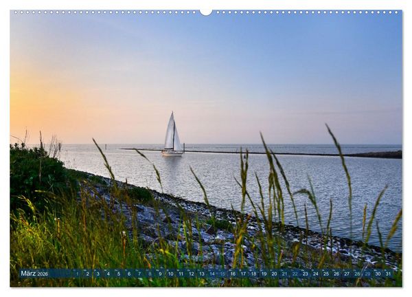 Produktbild: Erlebe mit mir Ostfriesland (hochwertiger Premium Wandkalender 2026 DIN A2 quer), Kunstdruck in Hochglanz