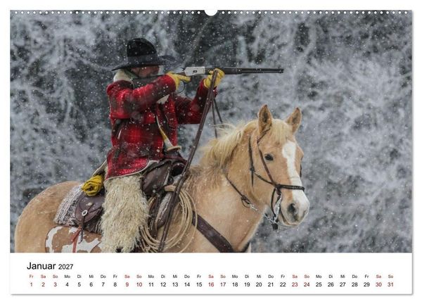 Produktbild: Getragen von Pferden, geformt vom Land - COWBOYS und Cowgirls (Wandkalender 2027 DIN A2 quer), CALVENDO Monatskalender