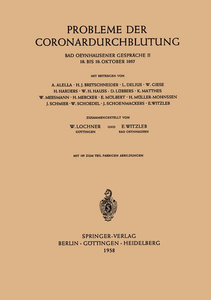Produktbild: Probleme der Coronardurchblutung
