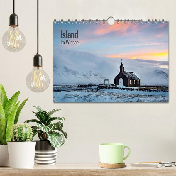 Produktbild: Island im Winter (Wandkalender 2026 DIN A4 quer), CALVENDO Monatskalender