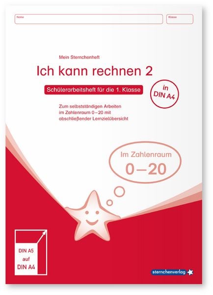 Produktbild: Ich kann rechnen 2 - Ausgabe in A4 - Schülerarbeitsheft für die 1. Klasse