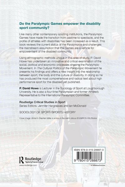 Produktbild: The Cultural Politics of the Paralympic Movement
